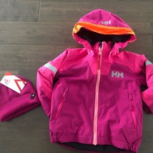 Helly Hansen toddler jacket and toque